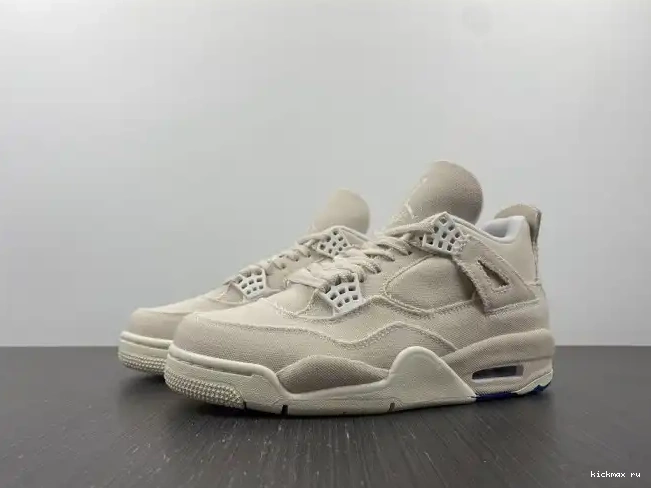 Cheap MAX Retro Canvas Jordan 4 DQ4909-100 Blank (W) 0601